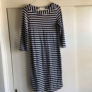 Stripe dress mid sleeve